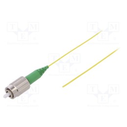 10 pcs : G-FCA-XX-S-001.0-P9-D-09-Y - Optic fiber pigtail, FC/APC, 1m, Optical fiber: 900um, yellow