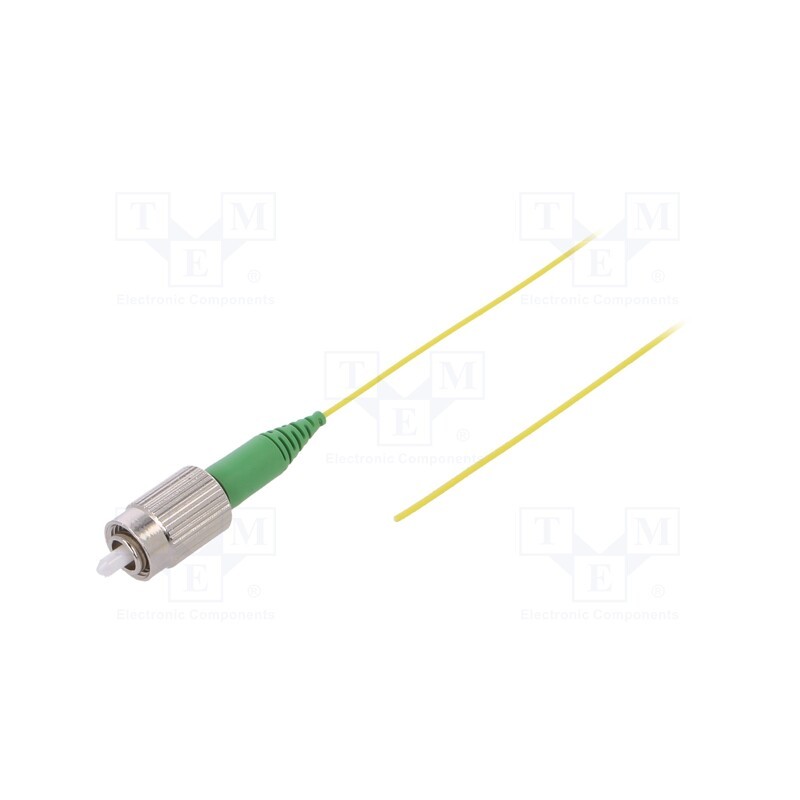 10 pcs : G-FCA-XX-S-001.0-P9-D-09-Y - Optic fiber pigtail, FC/APC, 1m, Optical fiber: 900um, yellow