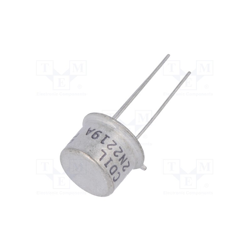 10 pcs : 2N2219A - Transistor: NPN, bipolar, 40V, 0.8A, 0.8/3W, TO39, 4dB