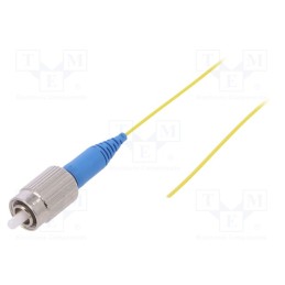 10 pcs : G-FC-XX-S-001.0-P9-D-09-Y - Optic fiber pigtail, FC/UPC, 1m, Optical fiber: 900um, yellow