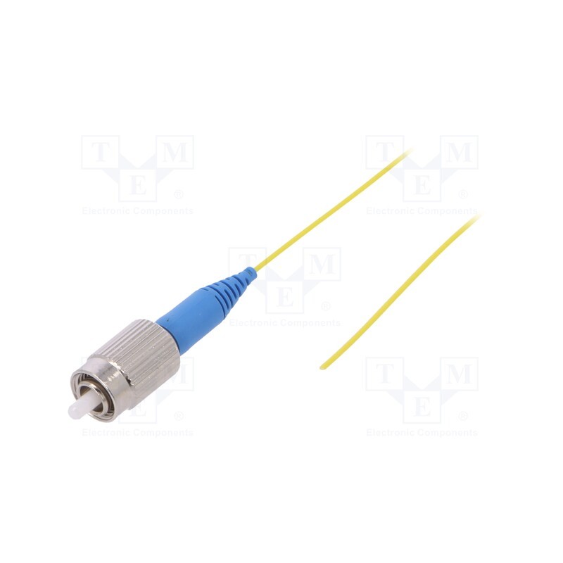 10 pcs : G-FC-XX-S-001.0-P9-D-09-Y - Optic fiber pigtail, FC/UPC, 1m, Optical fiber: 900um, yellow