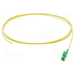 10 pcs : G-LCA-XX-S-001.0-P9-D-09-Y - Optic fiber pigtail, LC/APC, 1m, Optical fiber: 900um, yellow