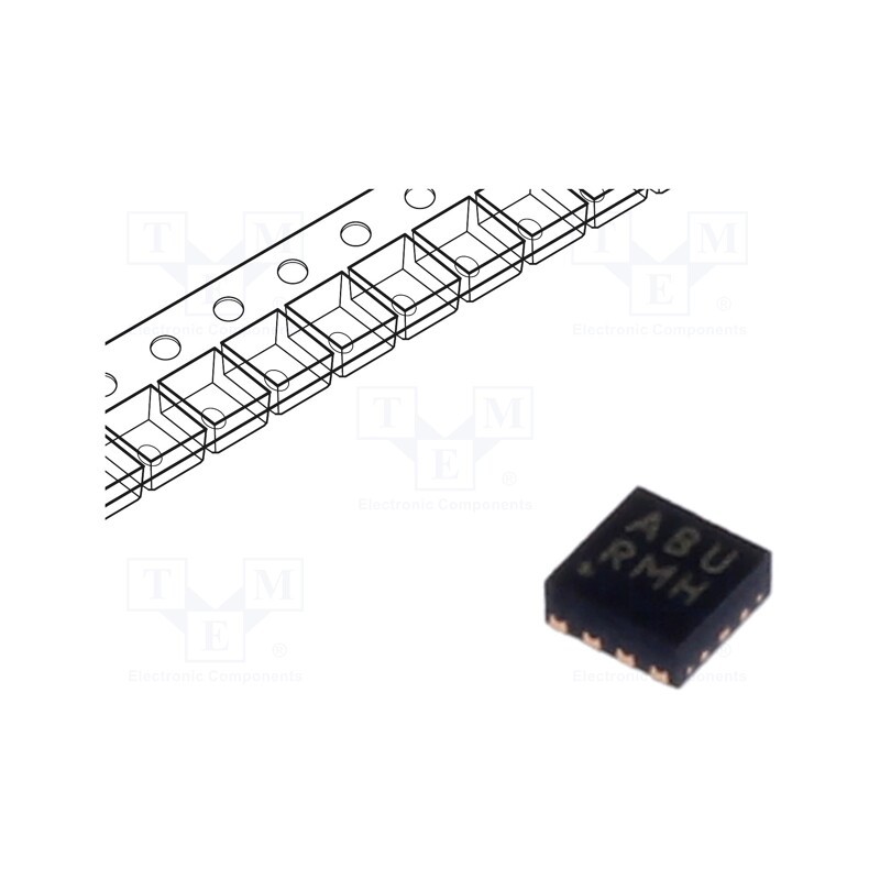 10 pcs : EMC1812T-AE/RW - IC: temperature sensor, digital, -40÷125°C, WDFN8, SMD, 1.62÷3.6V