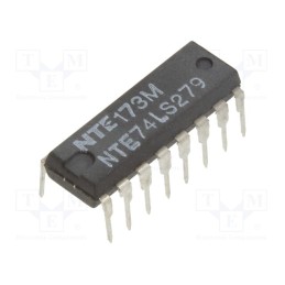 10 pcs : NTE74LS279 - IC: digital, RS latch, Ch: 4, TTL, THT, DIP16