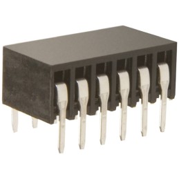 100 pcs - HARWIN Right Angle Through Hole Mount PCB Socket, 12-Contact, 2-Row, 2.54mm Pitch, Solder Termination