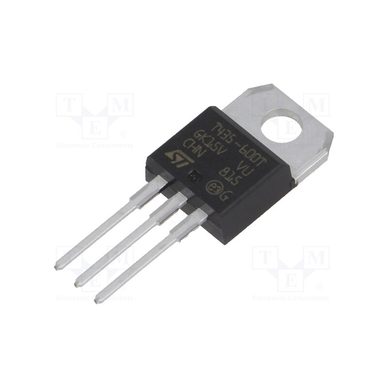 10 pcs : T435-600T - Triac, 600V, 4A, TO220AB, Igt: 35mA