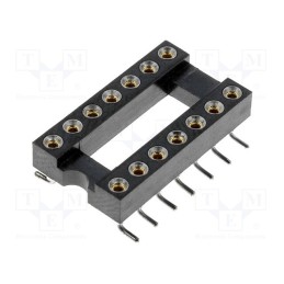 10 pcs : DS1001-02-14N13 - Socket: integrated circuits, DIP14, Pitch: 2.54mm, precision, SMT