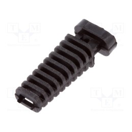 50 pcs : FIX-4.5X2.3X25-PRO - Strain relief, elastomer, black, Panel thick: max.3.9mm, L: 25mm