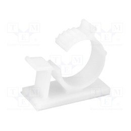 20 pcs : FIX-AWC-2A - Self-adhesive cable holder, 11.9÷14.3mm, polyamide, natural