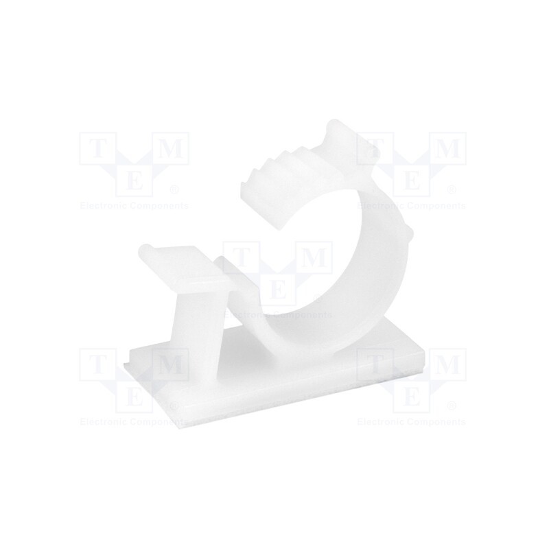 20 pcs : FIX-AWC-2A - Self-adhesive cable holder, 11.9÷14.3mm, polyamide, natural