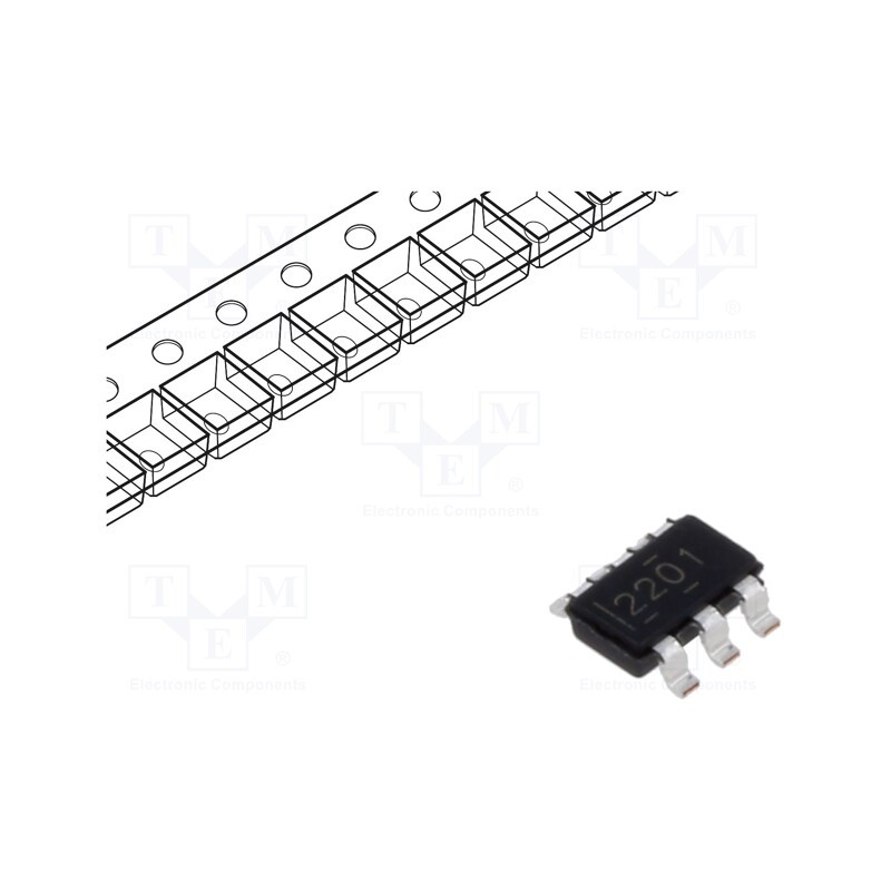 20 pcs : TPS562201DDCR - IC: PMIC, DC/DC converter, Uin: 4.5÷17VDC, Uout: 0.76÷7VDC, 2A, Ch: 1