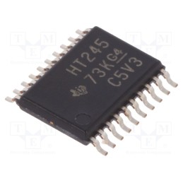 10 pcs : SN74HCT245PW - IC: digital, bus transceiver, Ch: 8, SMD, TSSOP20, 4.5÷5.5VDC, HCT