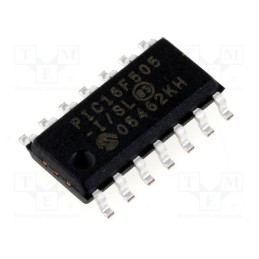 10 pcs : PIC16F505-I/SL - IC: PIC microcontroller, 1.5kB, 20MHz, ICSP, 2÷5.5VDC, SMD, SO14
