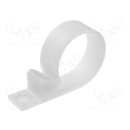 50 pcs : FIX-CCB-4 - Fixing clamp, 29.5mm, polyamide, natural, Cable P-clips