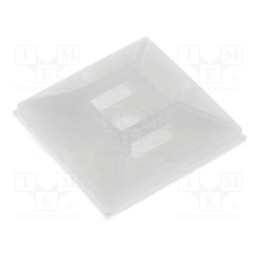 50 pcs : FIX-CM-1 - Holder, screw,self-adhesive, polyamide, UL94V-2, natural, C: 6.2mm