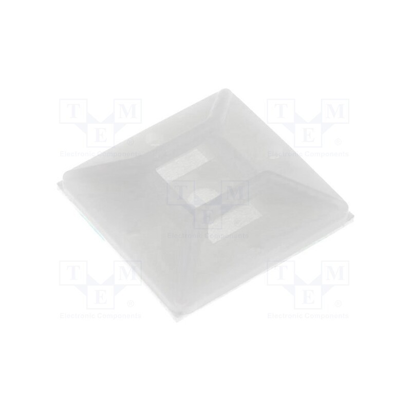 50 pcs : FIX-CM-1 - Holder, screw,self-adhesive, polyamide, UL94V-2, natural, C: 6.2mm