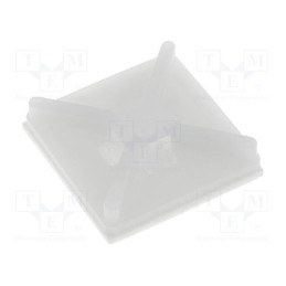 50 pcs : FIX-CM-19 - Holder, screw,self-adhesive, polyamide, UL94V-2, natural, B: 4mm