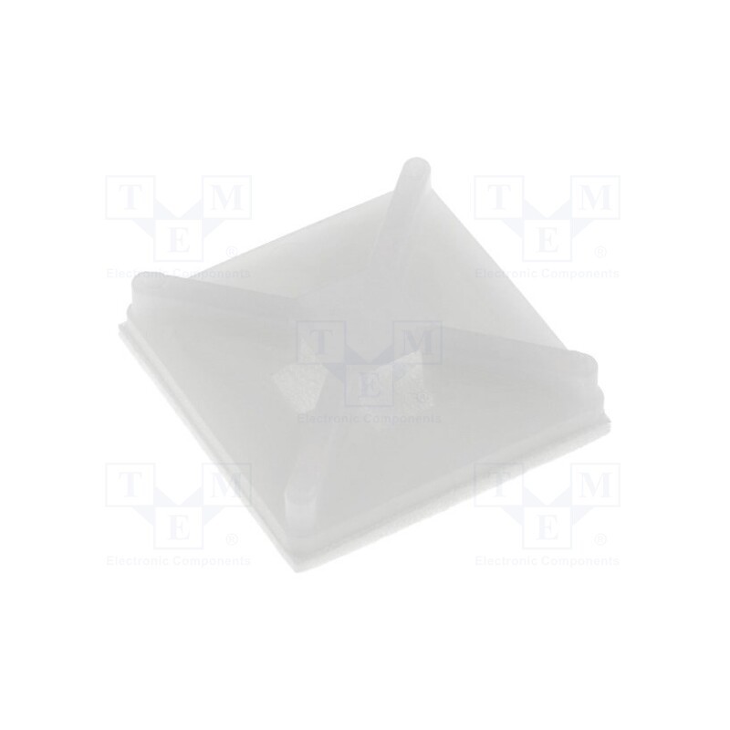 50 pcs : FIX-CM-19 - Holder, screw,self-adhesive, polyamide, UL94V-2, natural, B: 4mm