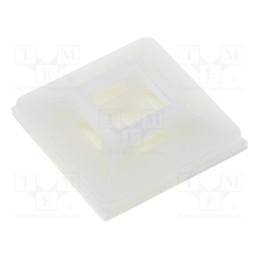 50 pcs : FIX-CM-19L - Holder, screw,self-adhesive, polyamide, UL94V-2, natural, B: 5mm