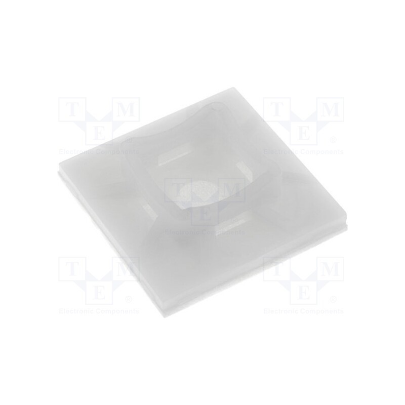 50 pcs : FIX-CM-25 - Holder, screw,self-adhesive, polyamide, UL94V-2, natural, C: 7.1mm