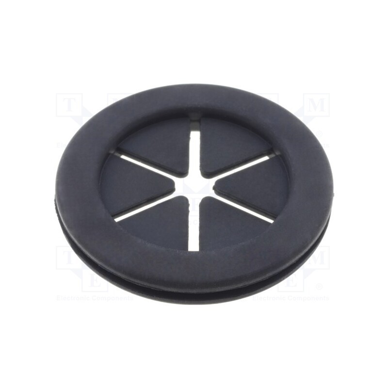 50 pcs : FIX-DGB-26 - Grommet, with bulkhead, Ømount.hole: 28.5mm, Øhole: 25.5mm, rubber