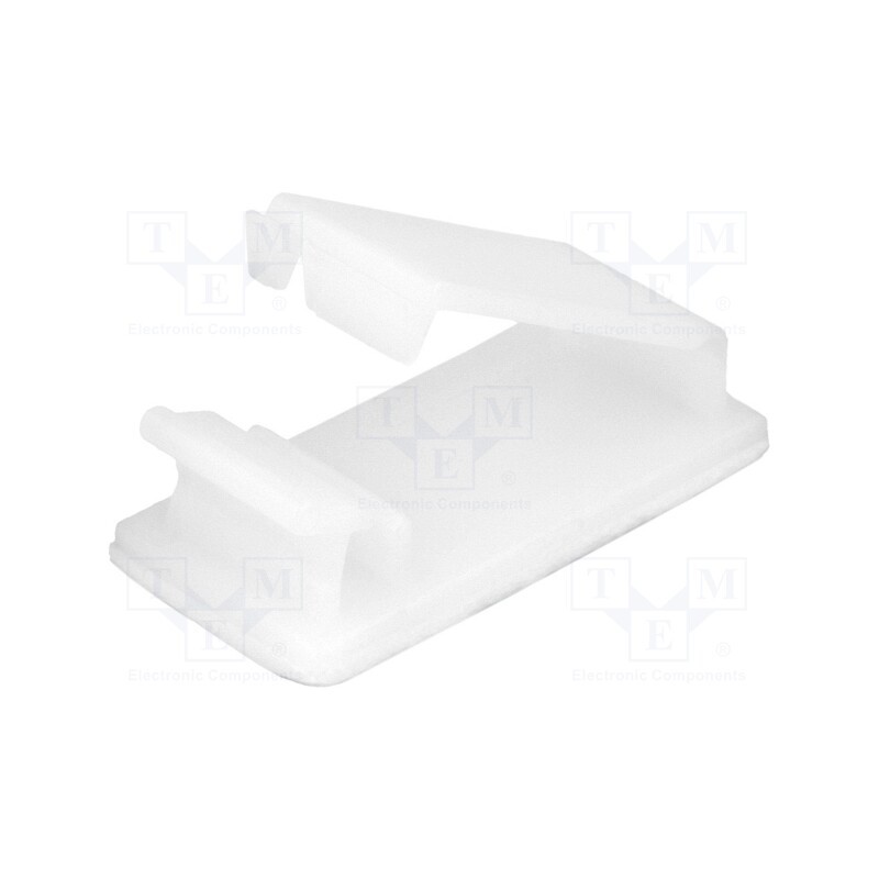 50 pcs : FIX-FCU-5 - Self-adhesive cable holder, polyamide, 17mm, natural, UL94V-2