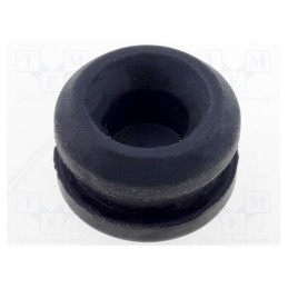 50 pcs : FIX-GR-17 - Grommet, with bulkhead, Ømount.hole: 14.6mm, Øhole: 8mm, rubber