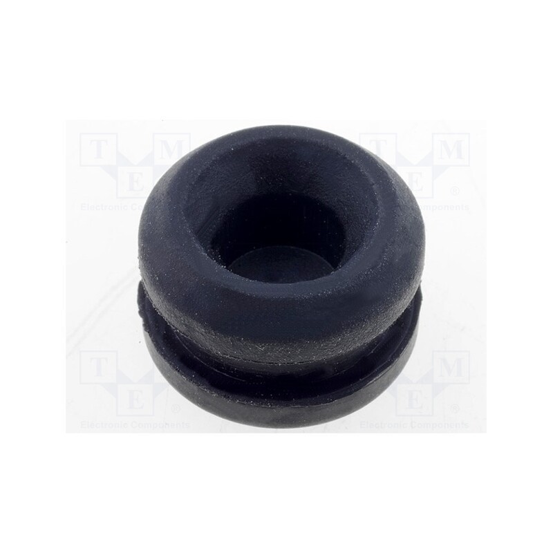 50 pcs : FIX-GR-17 - Grommet, with bulkhead, Ømount.hole: 14.6mm, Øhole: 8mm, rubber