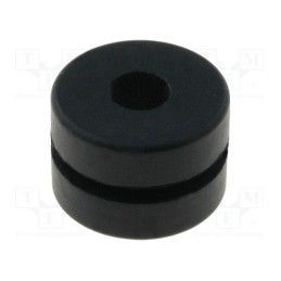 50 pcs : FIX-GR-38 - Grommet, Ømount.hole: 8.1mm, Øhole: 3.6mm, rubber, black