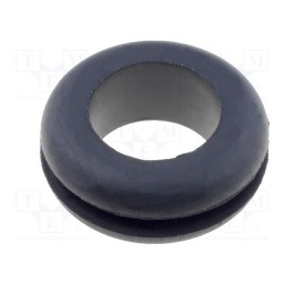 50 pcs : FIX-GR-47 - Grommet, Ømount.hole: 13.5mm, Øhole: 10mm, rubber, black