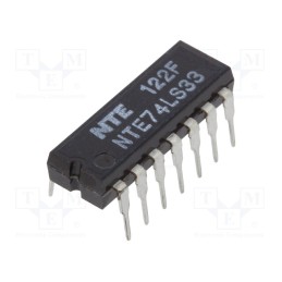 10 pcs : NTE74LS33 - IC: digital, NOR, Ch: 4, IN: 2, TTL, THT, DIP14, OUT: open collector