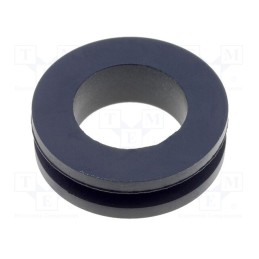 50 pcs : FIX-GR-65 - Grommet, Ømount.hole: 18mm, Øhole: 14mm, rubber, black