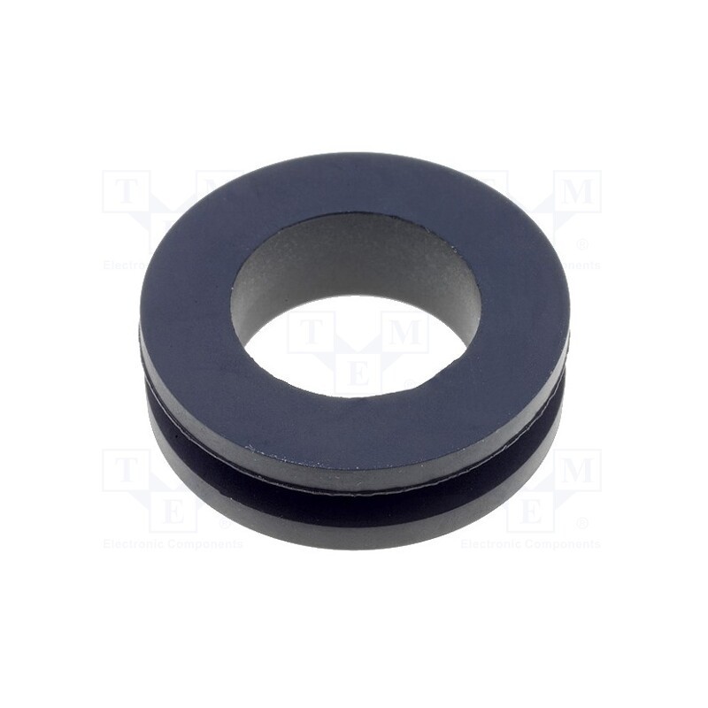 50 pcs : FIX-GR-65 - Grommet, Ømount.hole: 18mm, Øhole: 14mm, rubber, black