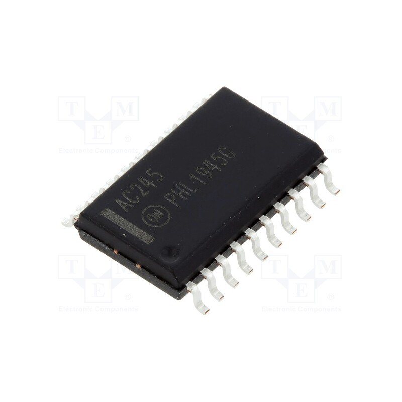 10 pcs : MC74AC245DWG - IC: digital, bidirectional,transceiver, Ch: 8, SMD, SO20, AC, 2÷6VDC