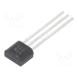 10 pcs : ZTX553 - Transistor: PNP, bipolar, 100V, 1A, 1W, TO92