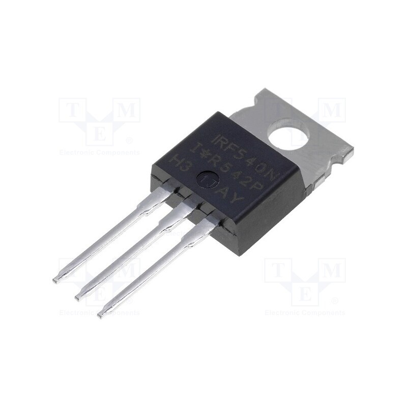 10 pcs : IRF540NPBF - Transistor: N-MOSFET, unipolar, 100V, 33A, 140W, TO220AB