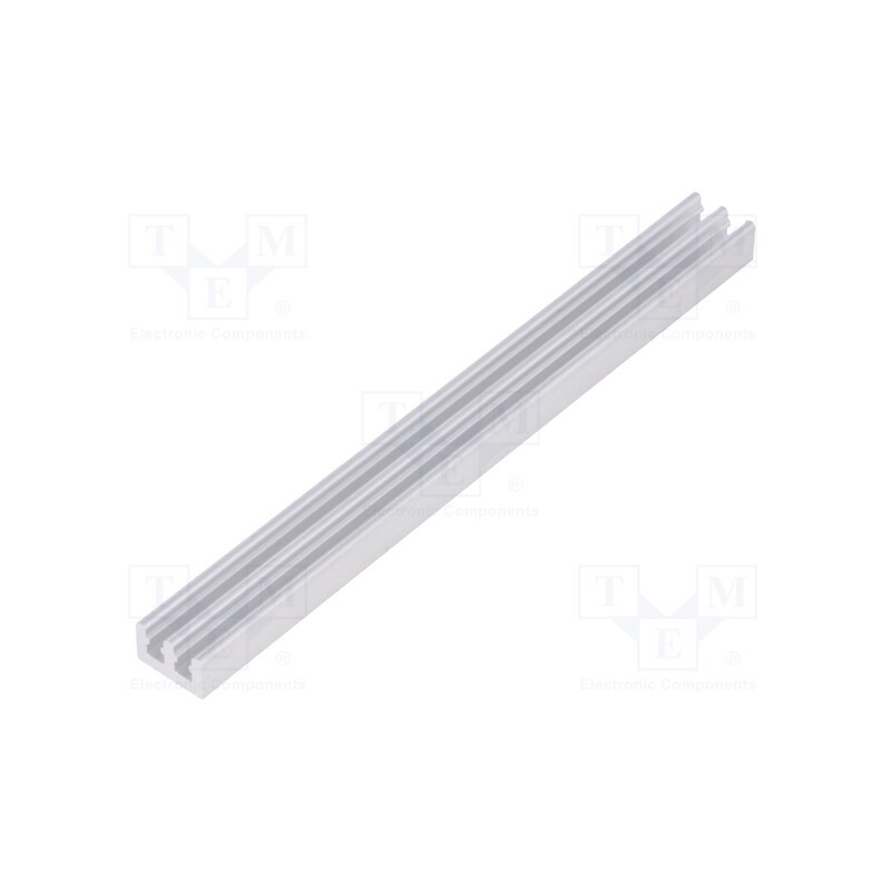 10 pcs : SK 646 100 AL - Heatsink: extruded, grilled, natural, L: 100mm, W: 10mm, H: 6mm, raw