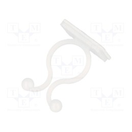 50 pcs : FIX-KL-1 - Cable clips, ØBundle : 13.8mm, polyamide, natural, UL94V-2