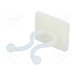 50 pcs : FIX-KL-11 - Cable clips, ØBundle : 10mm, polyamide, natural, UL94V-2, H: 30mm