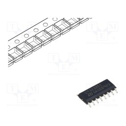 10 pcs : ST3232ECDR - IC: interface, transceiver, full duplex,RS232, 250kbps, SO16
