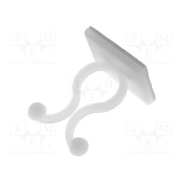 50 pcs : FIX-KL-3 - Cable clips, ØBundle : 10mm, polyamide, natural, UL94V-2, H: 28.2mm