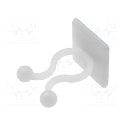 50 pcs : FIX-KL-4 - Cable clips, ØBundle : 10mm, polyamide, natural, UL94V-2, H: 27.3mm