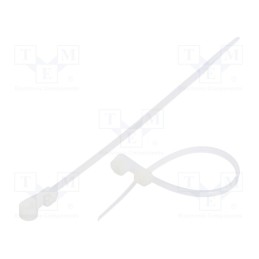 200 pcs : FIX-M-2.5X112/N - Cable tie, with a hole for screw mounting, L: 112mm, W: 2.5mm