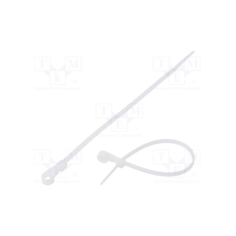 200 pcs : FIX-M-3.6X170/N - Cable tie, with a hole for screw mounting, L: 170mm, W: 3.6mm