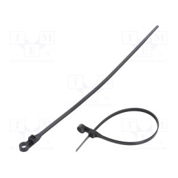 200 pcs : FIX-M-4.8X220/BK - Cable tie, with a hole for screw mounting, L: 220mm, W: 4.8mm