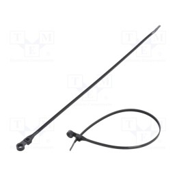 200 pcs : FIX-M-4.8X300/BK - Cable tie, with a hole for screw mounting, L: 300mm, W: 4.8mm