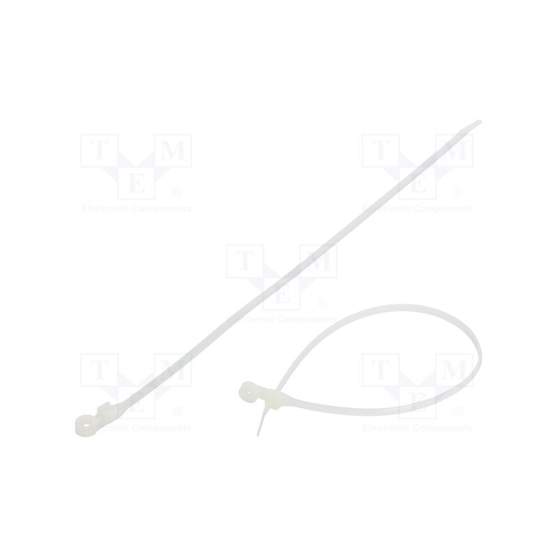 200 pcs : FIX-M-4.8X300/N - Cable tie, with a hole for screw mounting, L: 300mm, W: 4.8mm