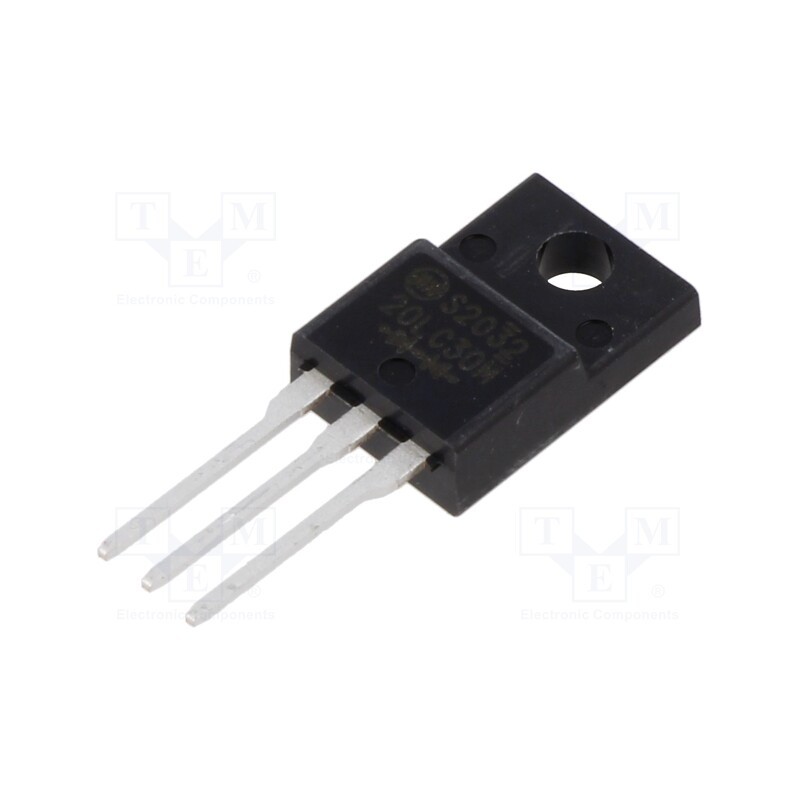 10 pcs : SF20LC30M-5600 - Diode: rectifying, THT, 300V, 20A, Ifsm: 250A, FTO-220AG (SC91)