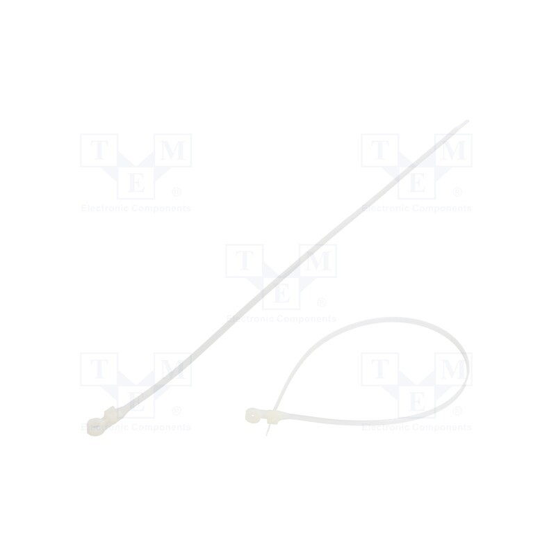 200 pcs : FIX-M-4.8X380/N - Cable tie, with a hole for screw mounting, L: 380mm, W: 4.8mm