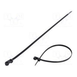 200 pcs : FIX-M-7.6X420/BK - Cable tie, with a hole for screw mounting, L: 420mm, W: 7.6mm